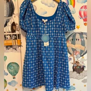 Rhode for target dress blue eyelet medium NWT